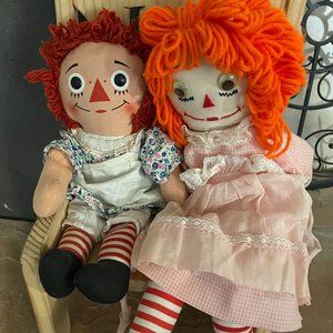 2 Raggedy Ann  vintage